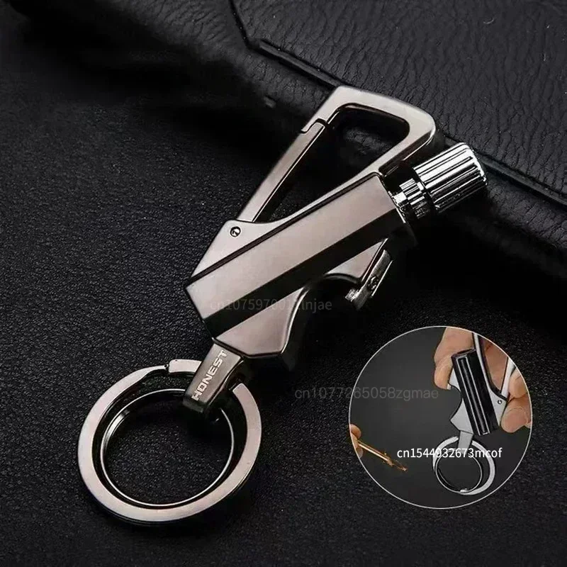 Permanent Match Wireless Lighter with Multi-function Keychain Bottle Opener, Lit Anytime, Anywhere, Suitable for OutdoorSurvival - Image 2